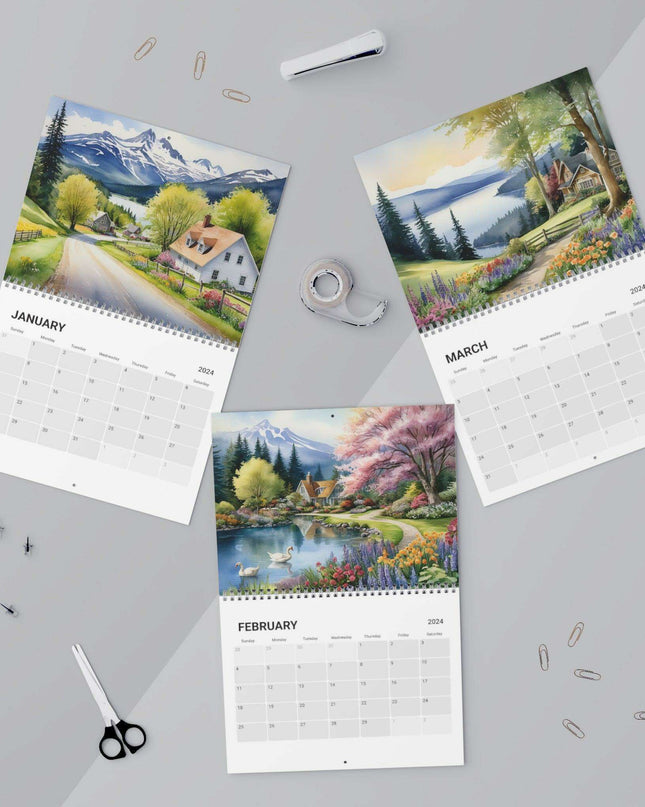 2024 Luxe Artistic Wall Calendar - Signature Collection