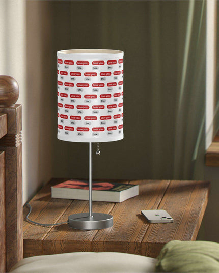 Customizable Valentine’s Luxe Steel Table Lamp with Exquisite Shade