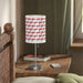 Customizable Valentine’s Luxe Steel Table Lamp with Exquisite Shade