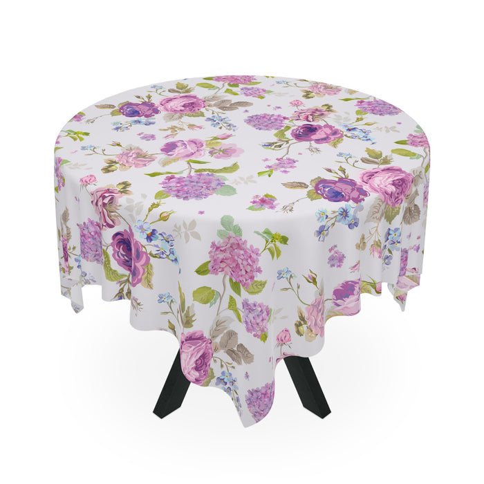 French Spring Colorful Polyester Square Tablecloth | 55.1" x 55.1" Vibrant Fabric