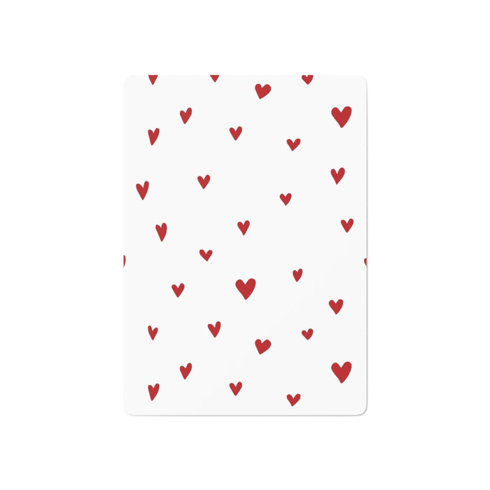 Valentine's Red Heart Playing Cards - Romantic Deck for Memorable Game Nights