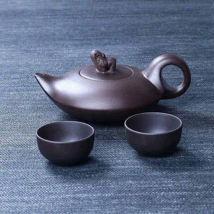 170ml Authentic Artisan Purple Clay Teapot - Timeless Elegance for Authentic Tea Experience - Très Elite