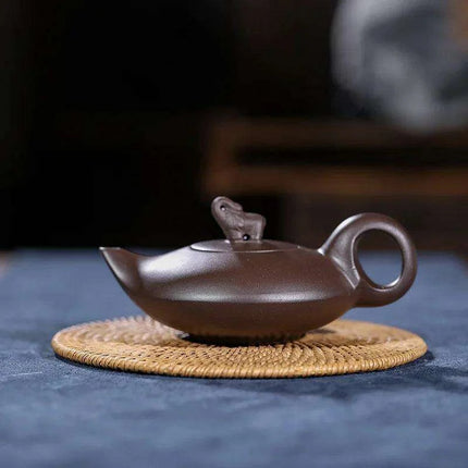 170ml Authentic Artisan Purple Clay Teapot - Timeless Elegance for Authentic Tea Experience - Très Elite