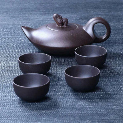 170ml Authentic Artisan Purple Clay Teapot - Timeless Elegance for Authentic Tea Experience - Très Elite