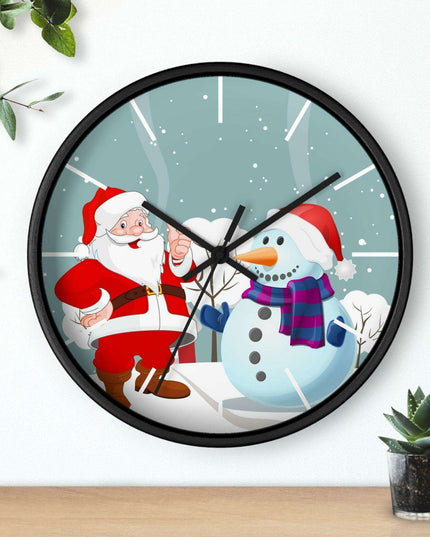 Luxury Festive Wooden Wall Clock for Upscale Interiors