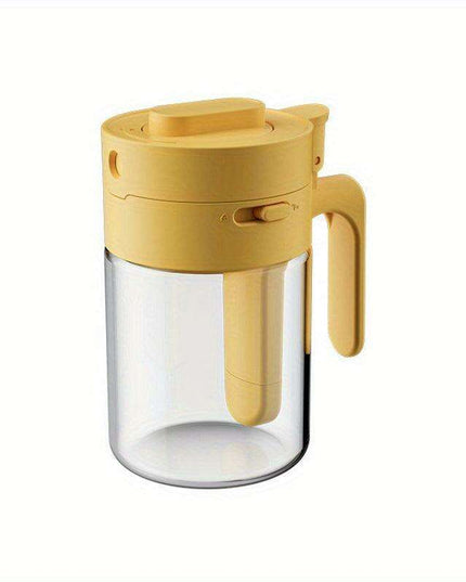 Stylish 2-in-1 Glass Spice Jar Set with Spoon Compartment, Dual-Function Condiment Organizer for Kitchen