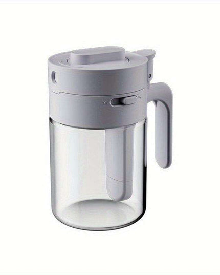 Stylish 2-in-1 Glass Spice Jar Set with Spoon Compartment, Dual-Function Condiment Organizer for Kitchen