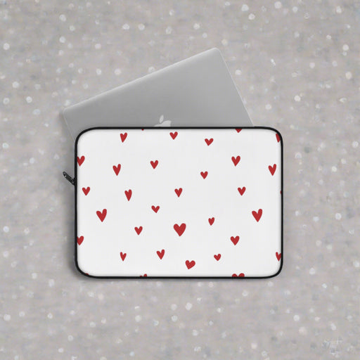 Valentine Chic and Protective: Peekaboo Polka Dots Laptop Sleeve
