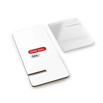 Chic Abstract Geometric Phone Stand for a Sophisticated Workspace