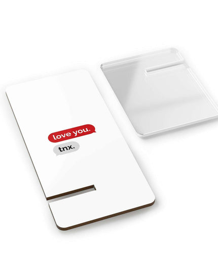 Chic Abstract Geometric Phone Stand for a Sophisticated Workspace