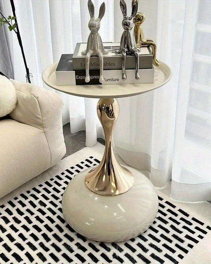 Stylish All-Weather Coffee Table with Sturdy Metal Frame - No Assembly Needed