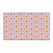 Pink Daisies Personalized Door Mat with Non-Slip Backing by Maison d'Elite