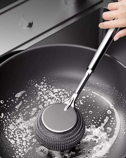 Heavy-Duty Stainless Steel Scrubbing Ball - Your Kitchen's Essential Cleaning Powerhouse