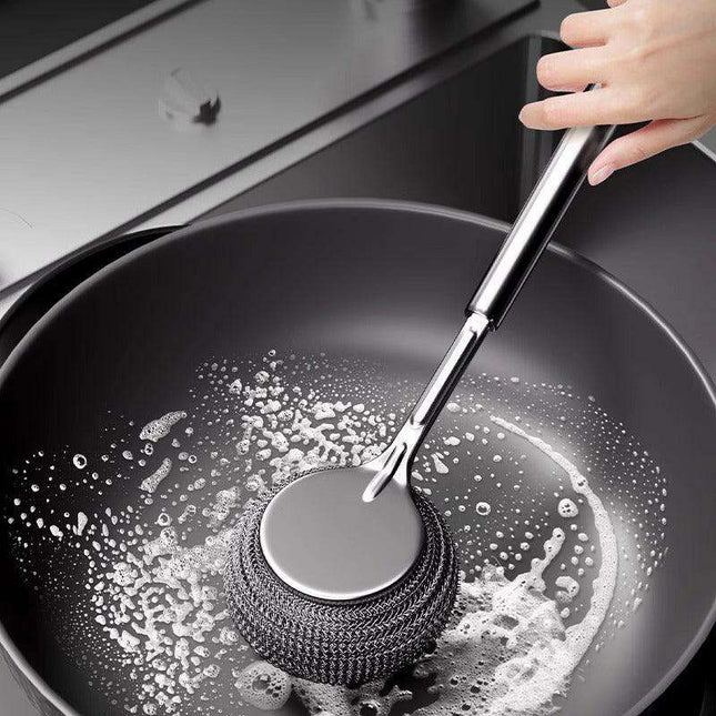 Heavy-Duty Stainless Steel Scrubbing Ball - Your Kitchen's Essential Cleaning Powerhouse