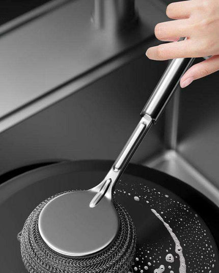 Heavy-Duty Stainless Steel Scrubbing Ball - Your Kitchen's Essential Cleaning Powerhouse