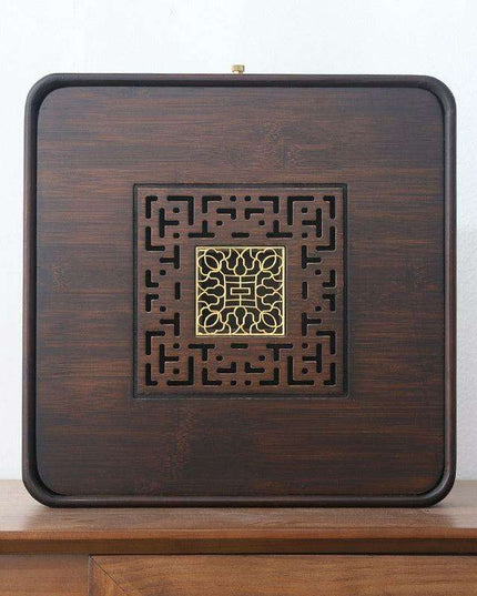 Artisan-crafted Bamboo Kung Fu Tea Tray Set with Built-in Water Management - Stunningly Carved for Authentic Tea Ceremony Experience