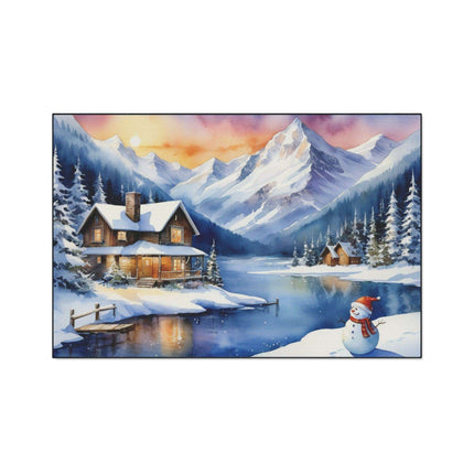 Personalized Luxury Polyester Area Rug with Anti-Slip Backing