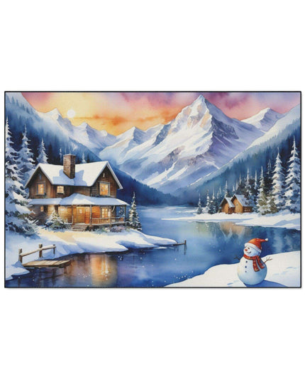 Personalized Luxury Polyester Area Rug with Anti-Slip Backing