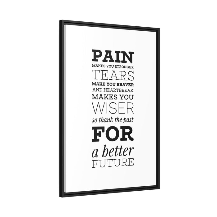 Eco-Style Motivational Quote Wall Art with Chic Black Frame