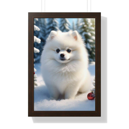 Eco-Friendly Winter Puppy Art Print Collection with Acrylic Protection