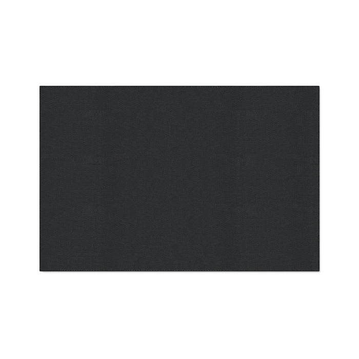 Chamomile Custom Floor Mat with Executive Black Trim and Vibrant Geometric Design