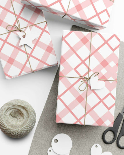 Elegant Pink Holiday Gift Wrap Set: Premium USA-Made Wrapping Paper for Stylish Presentations