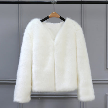 Peekaboo Studio Short Imitation Fox Fur Coat - Stylish & Warm