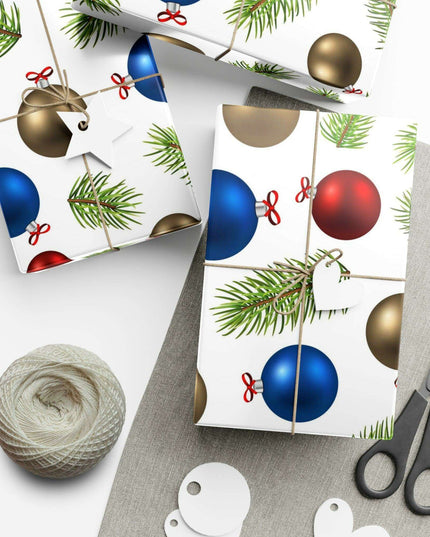 Elegant 3D Holiday Gift Wrapping Paper Set - Premium Quality, USA Crafted