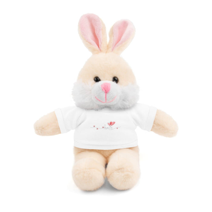 Valentine Plush Toys with Personalized T-Shirts - 8" Adorable Stuffed Animals