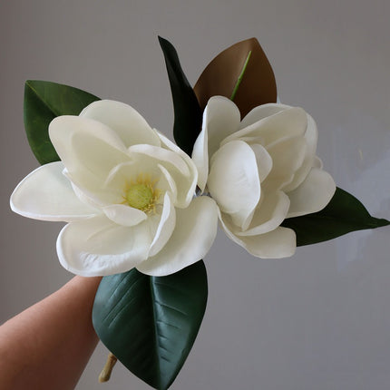 Peekaboo Studio High-End Laminated Large Magnolia Plastic Flower