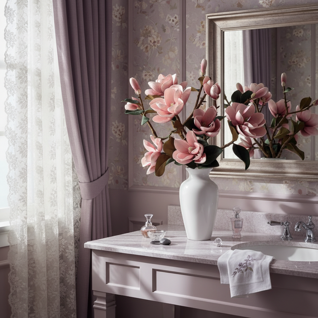 Peekaboo Studio High-End Magnolia Simulation Bouquet - Elegant Decor