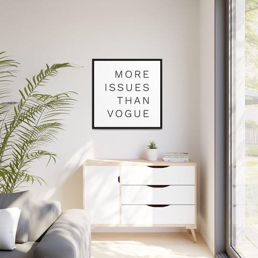 Elegant Eco-Conscious Canvas Art with Sleek Black Pinewood Frame for Modern Home Decor
