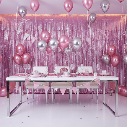 Atmosphere decorate the curtain