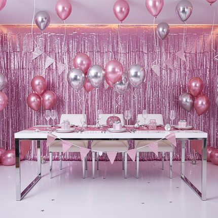 Atmosphere decorate the curtain
