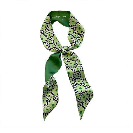 Peekaboo Studio Women's Small Long Decorative Ribbon Scarf - Elegant D