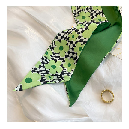 Peekaboo Studio Women's Small Long Decorative Ribbon Scarf - Elegant D