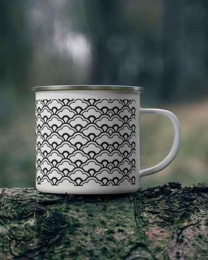 Outdoor Explorer Enamel Camping Mug: Your Go-To Adventure Gear