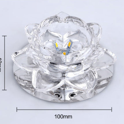 LED Aisle Light Corridor Hallway Lamp Crystal Stainless Steel 3W 5W