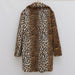 Men's Leopard Print Faux Fur Coat - Fashion Street Style