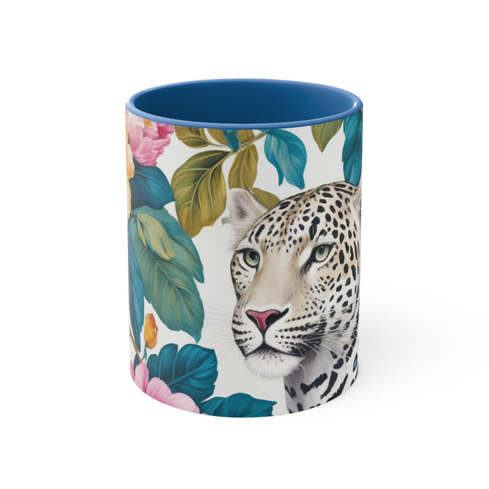 Vibrant Kireiina Accent Ceramic Coffee Mug - Stylish 11oz Two-Tone Cup