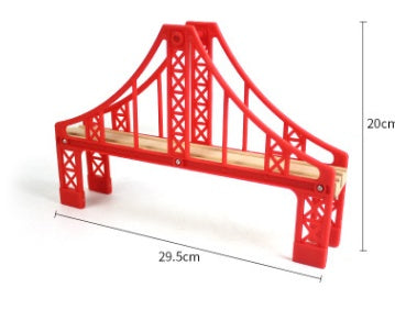 Wooden track accessories small train track toy