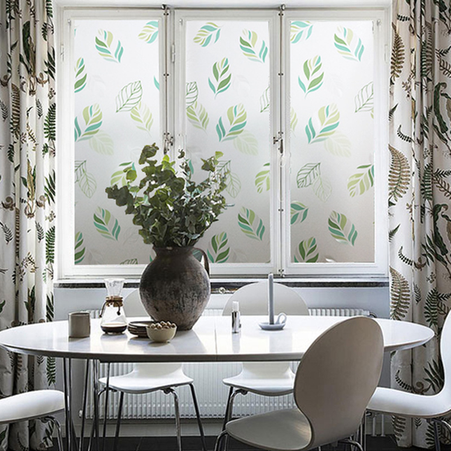 Frosted Privacy Window Film – Opaque Static Cling Glass Sticker