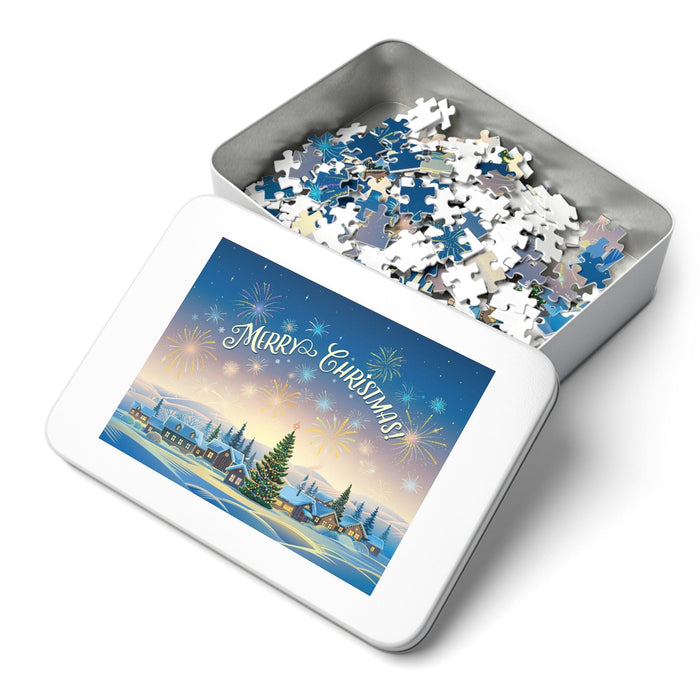 Joyful Festive Customizable Jigsaw Puzzle Set - Interactive Entertainment for All Ages