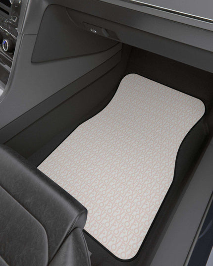 Elegant Monogrammed LOVE Car Floor Mats - Full Luxury Set for Your Vehicle