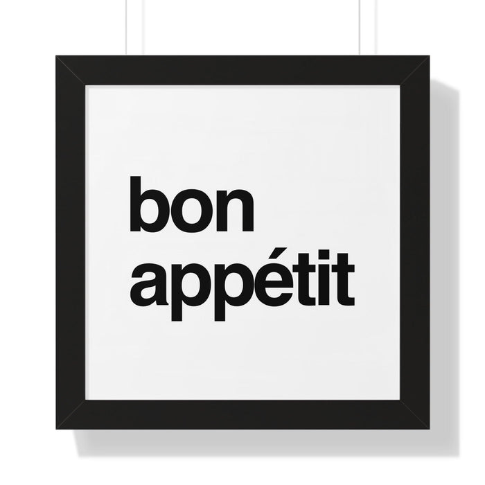 Elite Maison Bon Appétit Quotes Print Wall Art Display