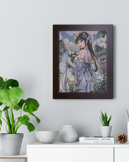Sustainable Anime Girl Framed Wall Art: Enhance Your Space with Eco-Conscious Design