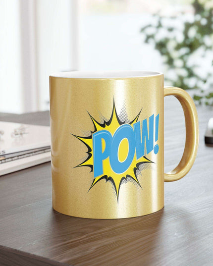 Stylish Metallic Ceramic Coffee Mug - Luxurious Silver and Gold for Tea and Coffee Enthusiasts