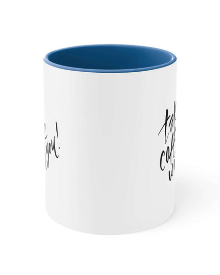 Sophisticated Two-Tone 11oz Custom Accent Coffee Mug for Elegant Mornings