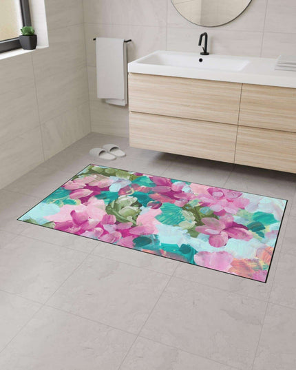 Elegant Floral Non-Slip Area Rug for Modern Home Elegance