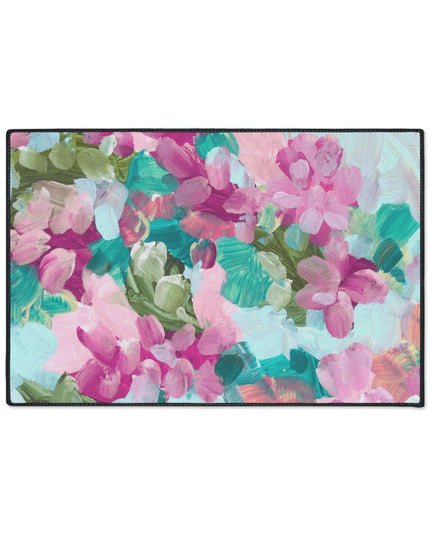 Elegant Floral Non-Slip Area Rug for Modern Home Elegance